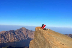 On the Top of Mt Rinjani
