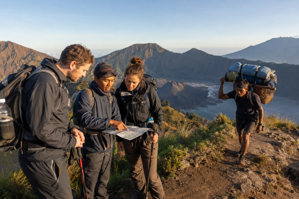 Rinjani Guide and Porter: Costs, Roles, and Tipping Guide