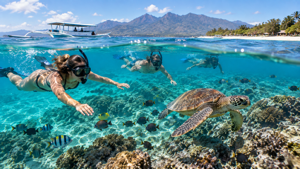 Gili Islands and Rinjani Package: Trekking & Snorkeling in One Trip